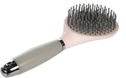 HKM Gel Schweif und Mähnenbürste, Hellrosa/Hellgrau, One Size