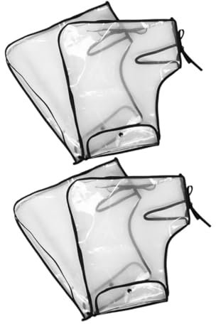 HAPINARY 2 Paare wasserdichte Lenkerhandschuhe Winddicht Winter Scooter Handwärmer Handschuhabdeckungen für Wetter Transparent