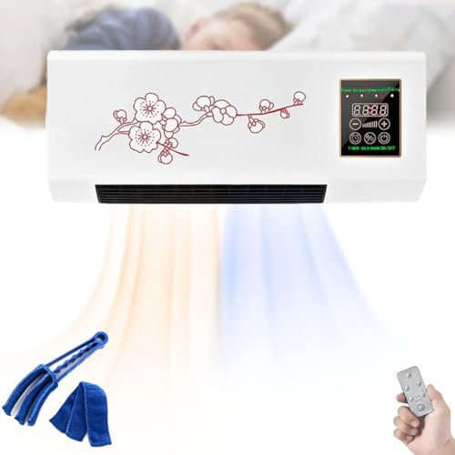 Climatiseur Portable Climafy Split Max, Climatiseur Mural Multifonction 2 En 1 Splitmax Sans Conduit, Mini Climatiseur Ultra-Silencieux à Refroidissement/Chauffage Rapide for La Maison Et Le Bureau