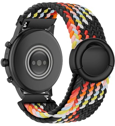 Sport Armband für Fossil GEN 5 Carlyle/Julianna Armbänder, Atmungsaktiv Nylon Elastisches Geflochtenes Verstellbar Magnetisch Ersatzarmband Kompatibel mit Fossil Julianna/Gen 5E 44mm (Eine Grösse,10)
