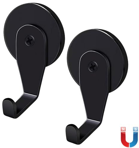 Ulawellor 2 Pezzi Ganci Magnetici Forti in Magnete Rivestiti in Gomma Antigraffio con Aderenza Stabile Facilmente Rimovibili per Cucina Ufficio o Cabina da Crociera