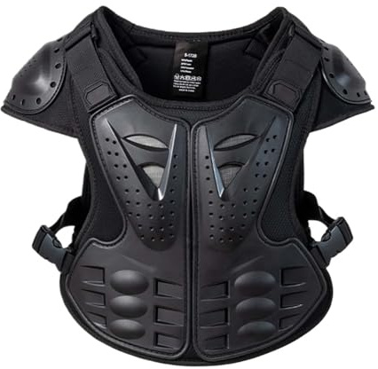 Chaleco Protector Para Niños: Equipo De Moto De Cross Para Niños, Armadura De Ciclismo, Protector Corporal Transpirable A Prueba De Caídas | Para Montar Bicicletas, Motocicletas, Bicicletas Sin Pedale