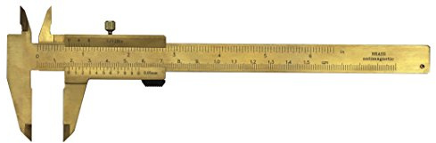 CNC QUALITÄT Taschen- Messschieber aus Messing - 150 mm