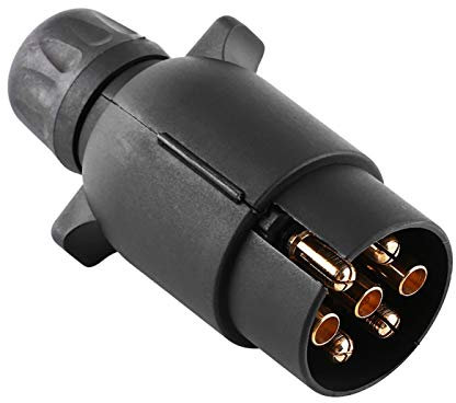 Conector de 7 pines de Remolques, 12V Enchufe Remolque, Adaptador Europeo de 7 pines conector remolque 7 pines