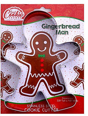 5.8 Large Gingerbread Man Cookie Cutter - Stainless Steel