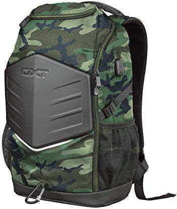 Trust Gaming GXT 1255 Outlaw Zaino gaming da 15.6”, Jungle Camo, Taglia unica