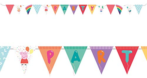 Child Peppa Pig Pennant Banner (4m) - Dinosaur