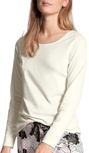 CALIDA Favourites Langarmshirt Damen, aus 100% Supima-Baumwolle