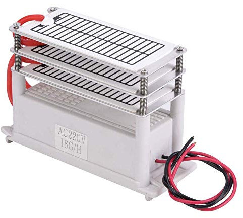 Purificador de Aire Generador de Ozono Integrado de 90 Vatios Placa de Cerámica para el Hogar Purificador de Olores Generador de Ozono 18 g para el Hogar la Cocina la Oficina(220V)