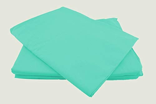 Betttücher ohne Gummizug Baumwolle viele Farben und Größen Bettlaken Betttuch Haustuch (210x240cm, türkis)