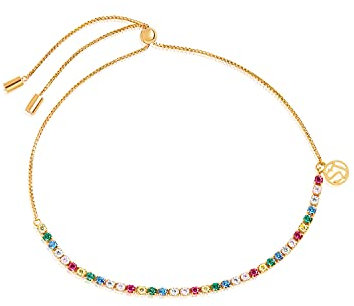 Sif Jakobs Jewellery Damen-Armband 925er Silber Zirkonia One Size Gold/Mehrfarbig 32014526