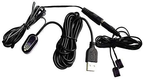 SZBJ Ripetitore IR Telecomando a infrarossi 1 Ricevitore 2 Kit di controllo trasmettitore Sistema IR nascosto U102