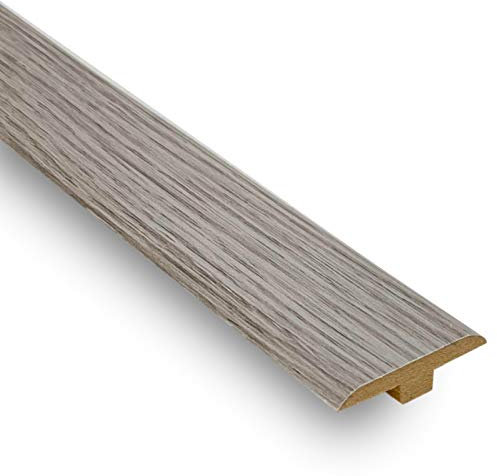 T Bar Threshold Door Bar Trim Profile for Laminate and Wood Flooring (900mm, Titanium)