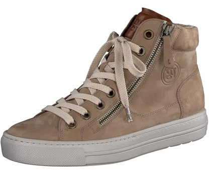Paul Green Damen, Frauen High-Top Sneaker,Halbschuhe,straßenschuhe,Strassenschuhe,Sportschuhe,Freizeitschuhe,Turnschuhe,Beige (JA),38.5 EU / 5.5 UK