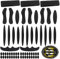 Dasyusuo 3 Set Helmpolster Schaumstoff 27Pcs Universal Fahrrad Helm Polster,Fahrradhelm Pads Helm Innenpolster Zubehör Fahrrad Helmpolster Ersatz mit 54 Klettpunkte