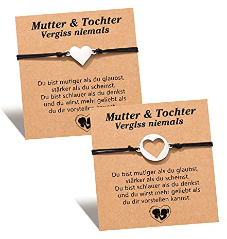 D Dongjiangjin Gift Geschenke für Mama, Weihnachtsgeschenke für Mama Mutter Tochter Armband Mutter Tochter Geschenk für Weihnachten Geburtstag