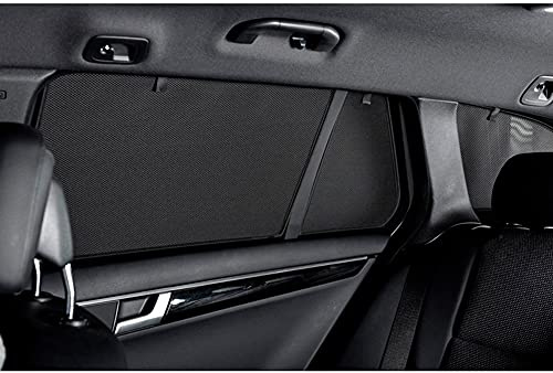 CAR SHADES Juego Compatible con Toyota RAV-4 (5th Gen) 2018- (sin cámara de Marcha atrás) (6-Partes) cortinillas Parasol a Medida