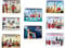 Glass Magnets for Refrigerator - Set of 8 London England Famous Icons Pictures Glass Fridge Magnets
