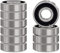 XiKe 695-2RS Kugellager mit Doppeldichtung 5x13x4mm Chromstahl und Vorgeschmiert, 695RS Miniatur-Rillenkugellager, 10er Pack