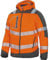 Vizwell Winter Softshelljacke Warnschutz Jacke Winterjacke leuchtorange-grau (as3, alpha, l, regular, regular, L)