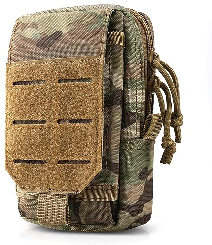 WYNEX Taktische EDC Pouch Molle Handytasche Gürtel Geräte Organizer Taillenbeutel Smartphone-Hülse Werkzeug-Halterung Tasche