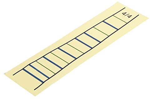 sourcing map Violin Finger Positionsanzeiger Aufkleber Violin Griffbrett Skalenzeiger Markierungen 4/4 Weiß für Erlernen Präziser Fingerpositionen