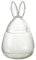 J-Line Vorratsglas Hase - Glas - Transparent - Klein
