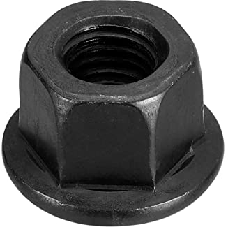QUARKZMAN M10 Flansch Sechskant Sperre Mutter Grad 10.9 Karbonstahl Schwarz Oxidiert Sechskant Flansch Mutter für Maschinen