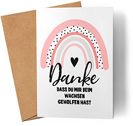 Kiddle-Design Danke DASS Du Mir Beim Wachsen Geholfen Hast Karte Erzieherin Kindergarten Tagesmutter Abschied