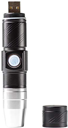 Sunydog Mini lámpara de uñas, linterna LED para uñas, mini antorchas para uñas, lámpara de secado secador recargable y portátil para secado rápido para gel UV para uñas (negro)