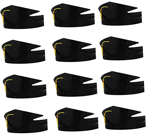 COLLBATH 12pezzi Cappelli Di Laurea Carta Diy Per Feste Di Laurea Decorazioni Creative Per Diplomati Facili Da Usare E Personalizzabili