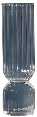 Vase Nordic Glas Vase Kleine Glas Vasen Blume Anordnung Hause Dekoration Zubehör Moderne Wohnzimmer Glas Ornament Vasen (Color : Transparent)
