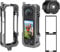 AMAZEAR Aluminum Frame Cage Kit for Insta 360 X4, Metal Multifunction Utility Frame Case for Insta 360 X4 Accessories Kit, Silicone Lens Guard Cap