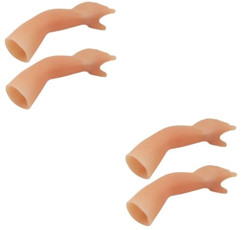 Alasum 4 Stück Kobolds Hand Spielzeug Kleine Hand Aus Silikon Requisiten Für Handtricks Requisiten Für Die Party Partytrick Halloween Gefälschte Hand Trick-Requisiten Kieselgel