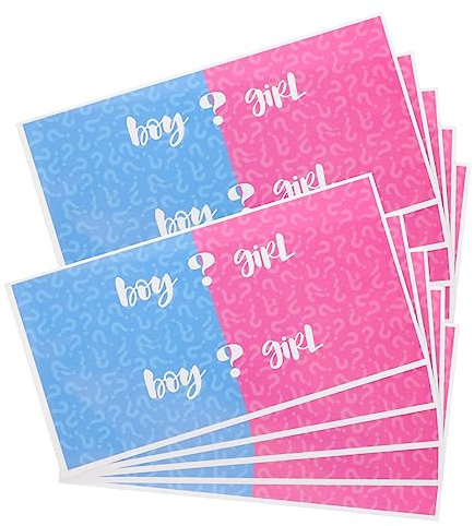 HOODANCOS 10piezas Etiquetas Para Botellas De Agua Decoración De Fiesta De Revelación De Género Stickers Personalizados Para Niñas Diseño y Atractivo Para Celebraciones De Shower