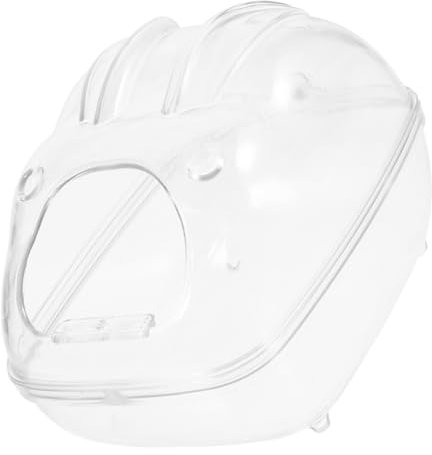 SEWOART Hamster-sandbadezimmer Hamsterbadezimmer Aus Badesand Chinchilla Durchsichtiges Hamsterbadewanne Rennmaustoilette Für Kleine Haustiere