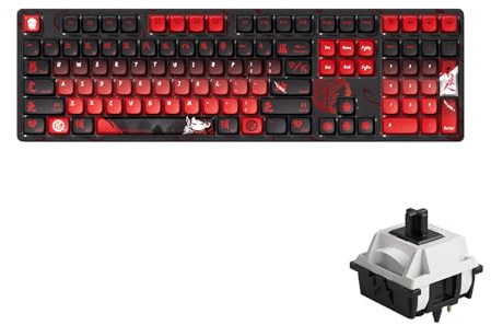 Akko Kabellose Gaming-Tastatur The Degenerate 5108B Plus Hot-Swappable Tri-Mode Mechanische Tastatur RGB Hintergrundbeleuchtung Piano Pre Lubed Switch