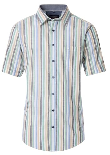 CASAMODA Freizeithemd Kurzarm gestreift Casual Fit
