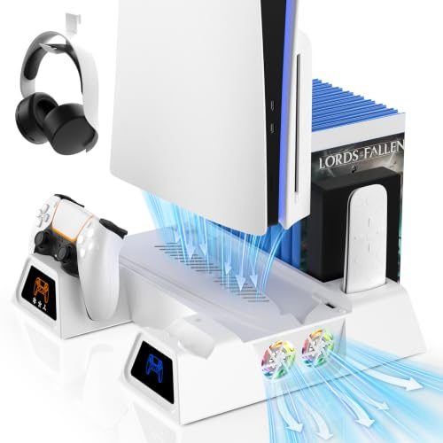 Nonbliep LED Stand and Cooling Station for PS5/Slim/Pro