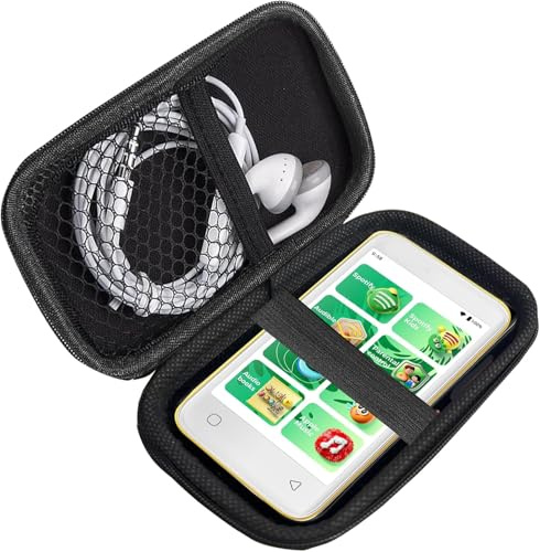Blueshaweu Tasche Kompatibel für Globluum Mp3 Player - Schutzhülle mit Platz für Ohrhörer, USB-Kabel – Kompatibel mit Globluum SU3, SU5, SU7, SU9 MP3-Player 4