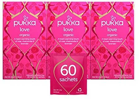 Pukka Herbs - Herbal Tea Organic Love - 20 Tea Bags
