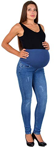 ESRA Umstandshose Jeans Hose für Schwangerschaft Skinny Schwangerschaftsjeans Schwangerschaftshose Maternity J533