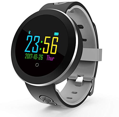 HYLR Fitness Armband,Wasserdicht IP68 Fitness Trackers Farbbildschirm Aktivitätstracker Fitness Uhr Smartwatch,Pulsuhren,Schrittzähler für Damen Herren Anruf SMS Beachten für iPhone Android Handy