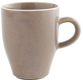 KAHLA 1T5330A93022W Homestyle Kaffeebecher 0,32 l desert sand rustikales Geschirr aus Porzellan mit Steingut- und Keramiklook hoher Becher dickwandige Tasse XL 320 ml rund grau