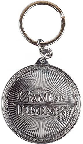 Game of Thrones MK38986 Schlüsselanhänger 4,5 x 6 cm (Logo), Unisex, Metallgrau