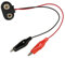 9V Battery Snap Wire Connectors 15cm Battery Snap Connector to Crocodile Clip Cable Dual Alligator Clips Cable (20pcs)