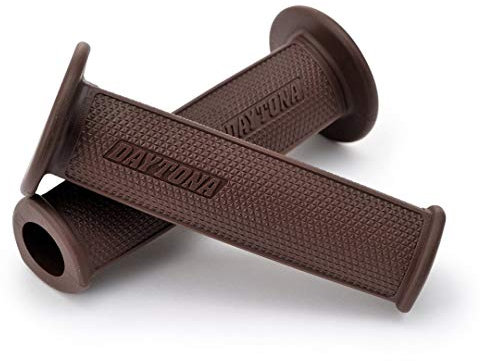 DAYTONA 88566 Motorrad Griffgummi Set GGD-DELTA, 7/8“ (22,2mm), 123mm, offenes Ende, braun