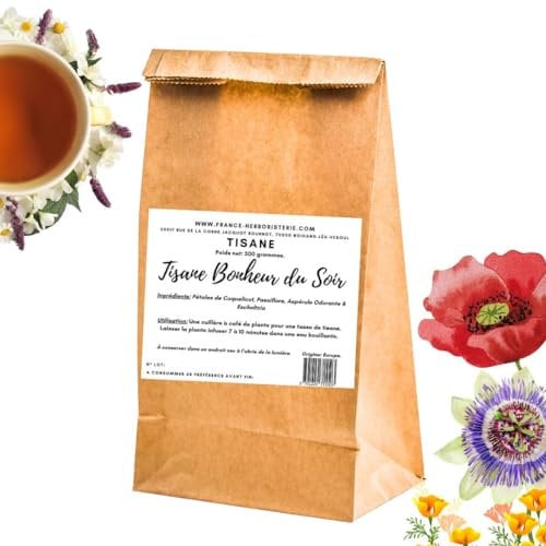 Tisane bonheur du soir paquet de 500g.