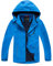 YoungSoul Manteaux Imperméables Garçon - Coupe Vent Doublé Polaire Fille - Veste de Pluie avec Capuche Amovible - Bleu Ciel - 5-6 ans/Taille 120