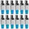 12 Stück Netzwerkstecker Cat 8 werkzeuglos CAT8.1 RJ45 LAN UTP Kabel Stecker ohne Werkzeug werkzeugfrei CAT6a CAT6 CAT5 CAT7 Verlegekabel Patchkabel Netzwerkkabel Toolless Modular Plug Connector